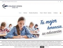 Tablet Screenshot of colegiocedes.com